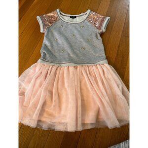 Butterfly sequin tulle dress